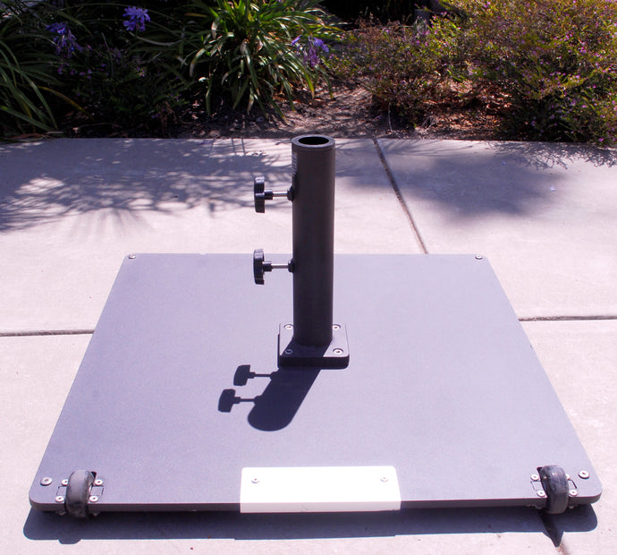 Galtech Outdoor Umbrella Steel Base Stand with Wheels