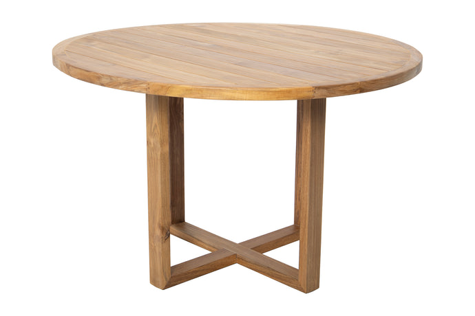 Venice Round Teak Outdoor Dining Table - 3 Sizes
