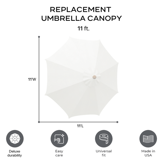 Willow Creek Designs 11' Octagon Replacement Market Umbrella Canopy