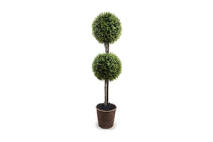 Enduraleaf 50"H Boxwood Ball Double Topiary
