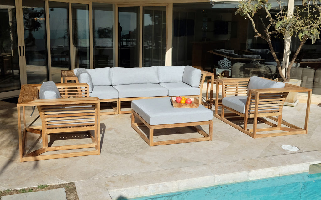 Teak outdoor couch best sale