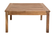 6 pc Huntington Teak Outdoor Deep Seating Group with 36" Chat Table. Sunbrella Cushion
