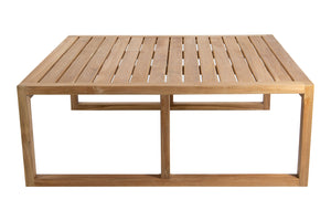 Venice 48"x48" Teak Outdoor Square Coffee Table