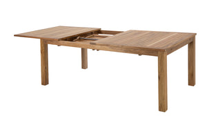 79"/120" Teak Outdoor Double Leaf Expansion Dining Table