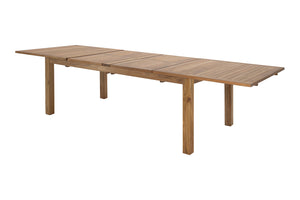 79"/120" Teak Outdoor Double Leaf Expansion Dining Table