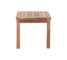6 pc Huntington Teak Outdoor Deep Seating Group with 36" Chat Table. Sunbrella Cushion