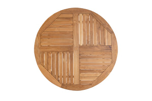 5 pc Huntington Teak Bar with 40" Round Bar Table. Sunbrella Cushion.