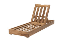 Set of 2 Chatsworth Teak Outdoor Chaise Lounger. Sunbrella Cushion.