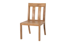 Set of 2 Chatsworth Teak Outdoor Dining Armless Chair. Sunbrella Cushion.