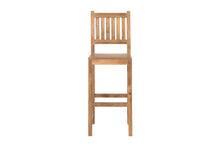 Set of 2 Huntington Outdoor Teak Armless Barstool. Sunbrella Cushion.