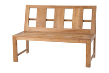 5 pc Newport Teak Bench Dining Set with Expansion Table. Sunbrella Cushion.