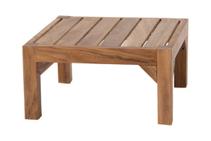 Monterey Teak Outdoor Ottoman. Sunbrella Cushion.