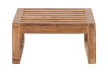 Venice Teak Outdoor Ottoman. Sunbrella Cushion.