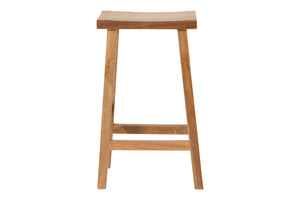 Set of 2 Pacific Teak Outdoor Barstool