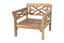 Monterey Teak Outdoor Club Chair. Sunbrella Cushion