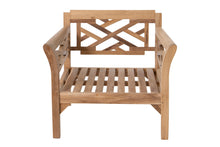 Monterey Teak Outdoor Club Chair. Sunbrella Cushion