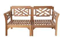 Monterey Outdoor Teak Loveseat. Sunbrella Cushion