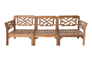 Monterey Outdoor Teak Sofa. Sunbrella Cushion