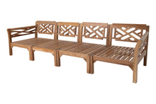 Monterey Outdoor Teak Deluxe Sofa. Sunbrella Cushion