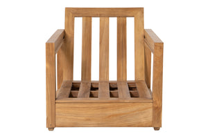 Chatsworth Teak Outdoor Club Chair. Sunbrella Cushion