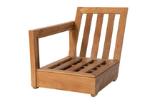 Chatsworth Teak Outdoor Left Arm Chair. Sunbrella Cushion