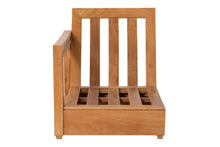 Chatsworth Teak Outdoor Left Arm Chair. Sunbrella Cushion
