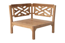 9 pc Monterey Teak Sectional Seating Group with 36" Chat Table. Sunbrella Cushion.