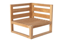 Venice Teak Outdoor Corner Chair. Sunbrella Cushion