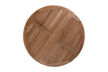 Lakeland Round Teak Outdoor Drop Leaf Table