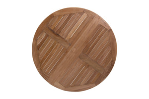 Lakeland Round Teak Outdoor Drop Leaf Table