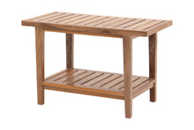 Villa 14"x29" Teak Rectangular Shower Stool