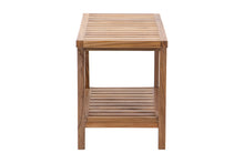 Villa 14"x29" Teak Rectangular Shower Stool