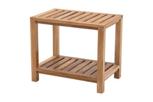 Upland 13.75"x21" Teak Rectangular Shower Stool