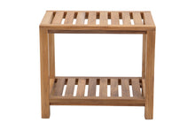 Upland 13.75"x21" Teak Rectangular Shower Stool