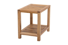 Upland 13.75"x21" Teak Rectangular Shower Stool