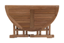 Lakeland Round Teak Outdoor Drop Leaf Table