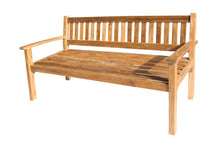 Huntington Teak Outdoor Bench. Sunbrella Cushion