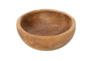Set of 4 Teak Serving Wood Bowls (Q)