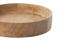 Teak Straight Side Serving Wood Bowl (J)