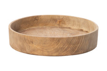 Teak Straight Side Serving Wood Bowl (J)