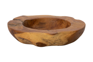 Teak Root Live Edge Decorative Bowl (H)