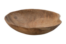 Teak Live Edge Round Wood Bowl (V/W)