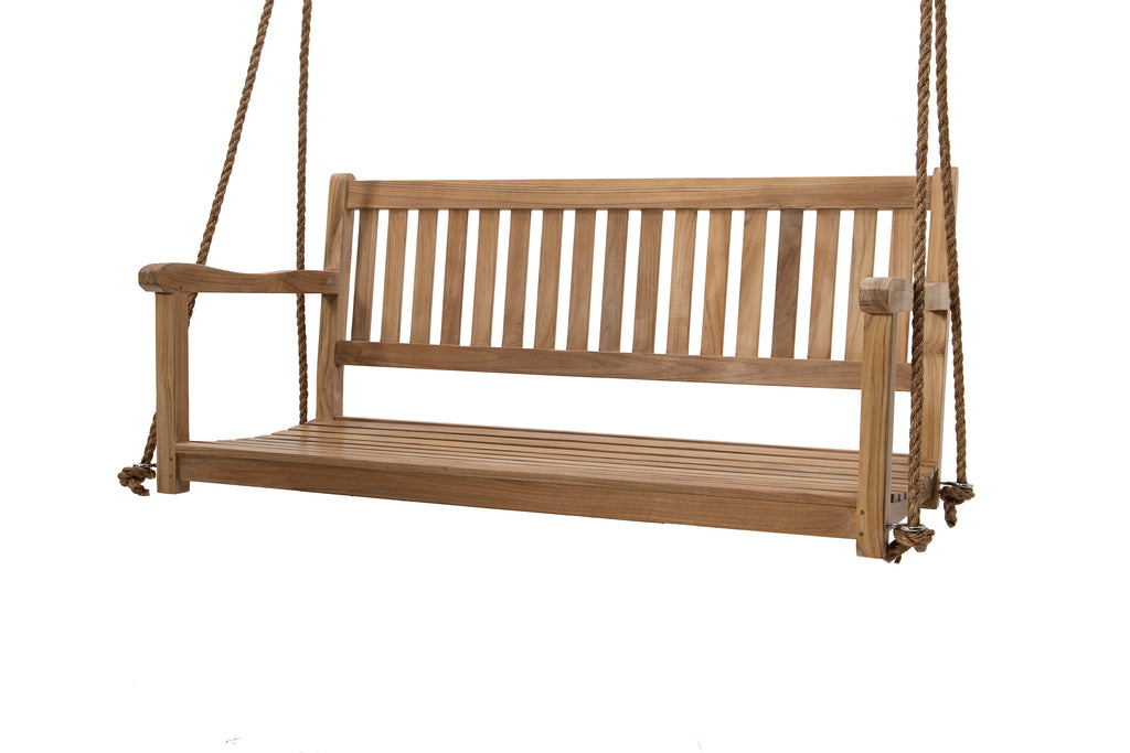 Huntington Teak Swing Bench – Willow Creek Designs
