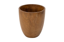 Teak Wood Round Waste Basket (P)