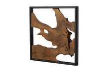 Teak Live Edge Framed Wall Decor