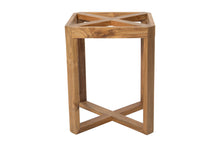 5 pc Venice Teak Armless Dining Set with 48" Round Dining Table