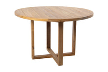 5 pc Venice Teak Armless Dining Set with 48" Round Dining Table