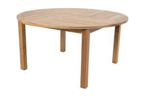 60" Round Teak Outdoor Dining Table