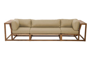 Laguna Teak Large Deluxe Outdoor Sofa. Sunbrella Cushion