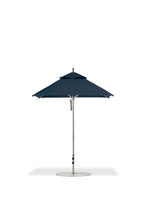 Frankford 454CAM 6.5' x 6.5' Square Greenwich Pulley Lift Aluminum Market Umbrella